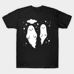 Spooky Ghosts in the Night Sky T-Shirt